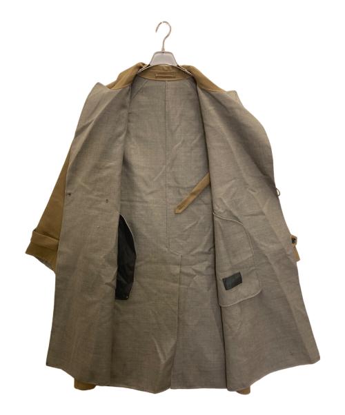 Adam et Rope（アダム エ ロペ）Adam et Rope (アダム エ ロペ) 梳毛 リバー タイロッケンコート ブラウン サイズ:Lの古着・服飾アイテム