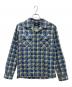 RRL（ダブルアールエル）の古着「PLAID PRINT CHAMOIS CAMP SHIRT」｜ブルー