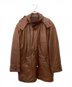 BALLYバリー）の古着「トグルボタンレザーコート」｜ブラウン