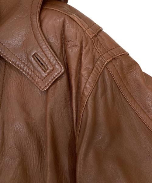 BALLY（バリー）BALLY (バリー) トグルボタンレザーコート ブラウン サイズ:SIZE 42の古着・服飾アイテム