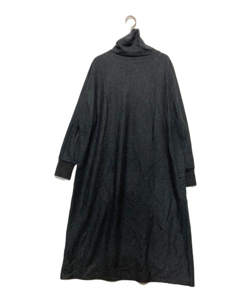 DES PRES（デ プレ）DES PRES (デ プレ) ニットコンビネーション ハイネックワンピース チャコールグレー サイズ:FREEの古着・服飾アイテム