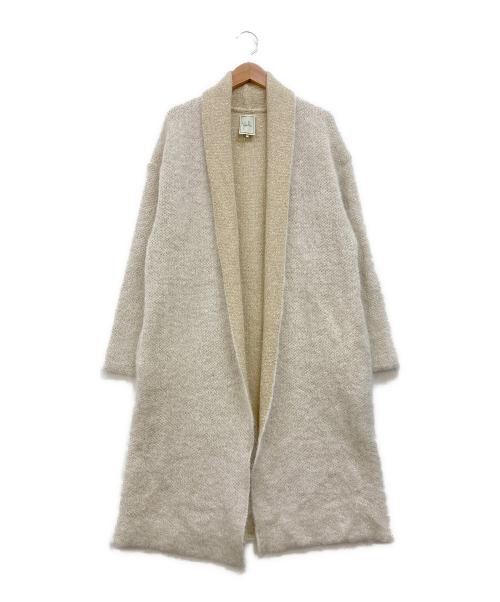 Sybilla（シビラ）Sybilla (シビラ) モヘヤラメロングカーディガン ベージュ サイズ:Mの古着・服飾アイテム