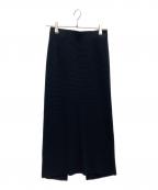 MADISON BLUEマディソンブルー）の古着「ワッフルスカート」｜ブラック