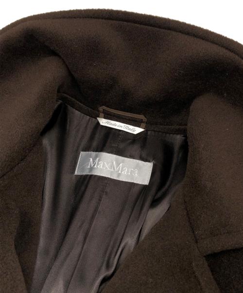 MaxMara（マックスマーラ）MaxMara (マックスマーラ) ウールダブルコート ブラウン サイズ:36の古着・服飾アイテム