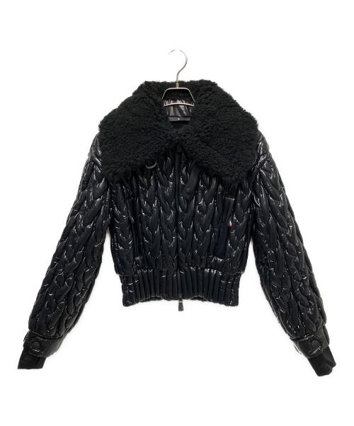 MONCLER GRENOBLE（モンクレール グルノーブル）MONCLER GRENOBLE (モンクレール グルノーブル) シャーリングショートダウンジャケット　EPUYEN　J20981A00042 ブラック サイズ:00の古着・服飾アイテム