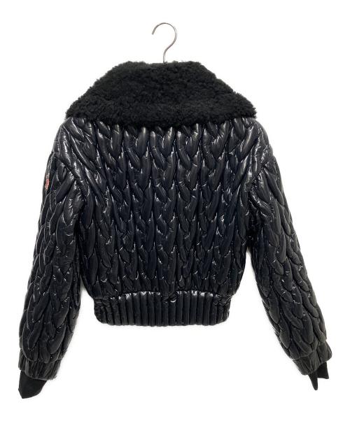 MONCLER GRENOBLE（モンクレール グルノーブル）MONCLER GRENOBLE (モンクレール グルノーブル) シャーリングショートダウンジャケット　EPUYEN　J20981A00042 ブラック サイズ:00の古着・服飾アイテム