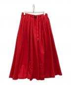 GRAMICCIグラミチ）の古着「別注 ギャザー ロングスカート」｜レッド