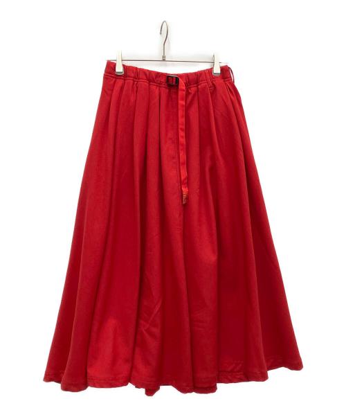 GRAMICCI（グラミチ）GRAMICCI (グラミチ) 別注 ギャザー ロングスカート レッド サイズ:SIZE　FREEの古着・服飾アイテム