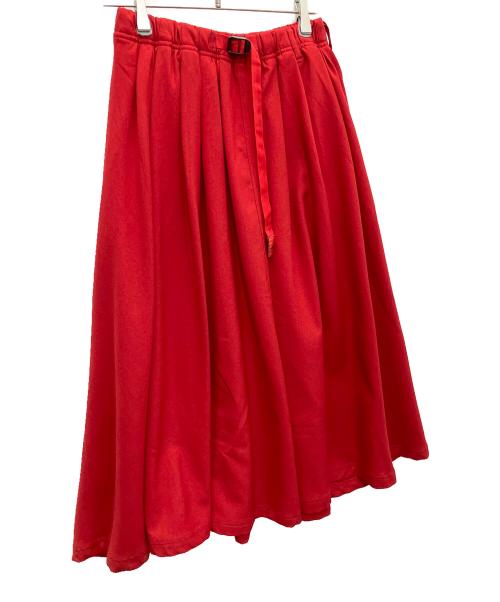 GRAMICCI（グラミチ）GRAMICCI (グラミチ) 別注 ギャザー ロングスカート レッド サイズ:SIZE　FREEの古着・服飾アイテム