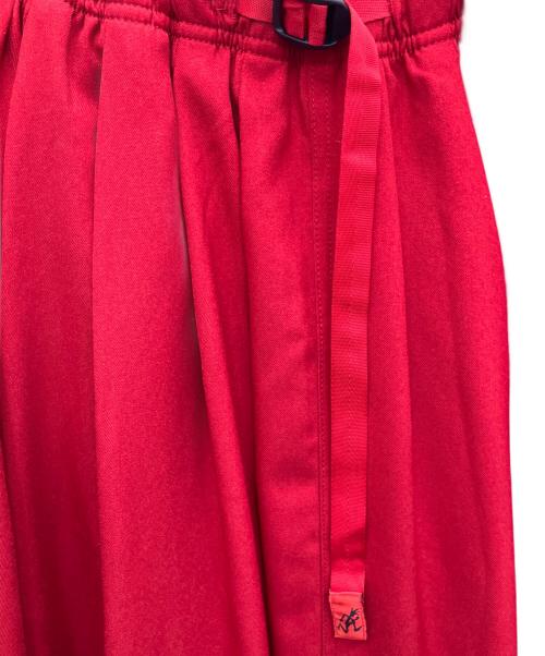 GRAMICCI（グラミチ）GRAMICCI (グラミチ) 別注 ギャザー ロングスカート レッド サイズ:SIZE　FREEの古着・服飾アイテム