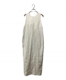 ETRE TOKYO（エトレトウキョウ）の古着「バックツイストIラインワンピース」｜アイボリー