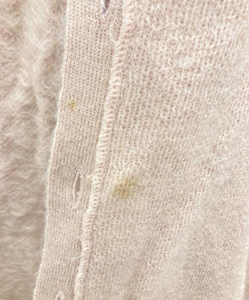 BRILL（ブリル）BRILL (ブリル) Vネックジャガードカーディガン ピンク サイズ:Fの古着・服飾アイテム