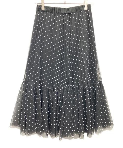 Diagram（ダイアグラム）Diagram (ダイアグラム) チュールドットスカート ブラック サイズ:SIZE36の古着・服飾アイテム