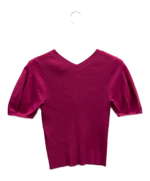 Diagram（ダイアグラム）Diagram (ダイアグラム) コクーンスリーブニットカーディガン パープル サイズ:36の古着・服飾アイテム