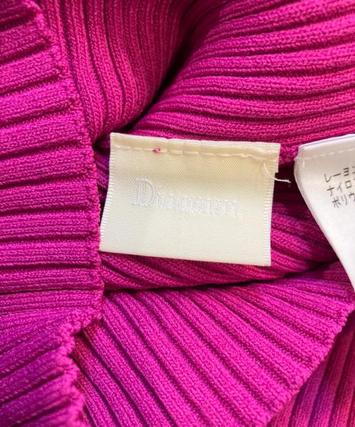 Diagram（ダイアグラム）Diagram (ダイアグラム) コクーンスリーブニットカーディガン パープル サイズ:36の古着・服飾アイテム