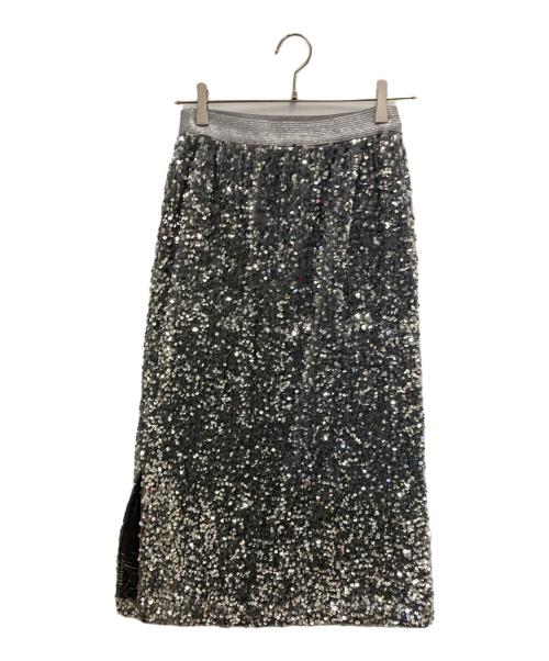 COEL（コエル）COEL (コエル) スパンコールスカート グレー サイズ:38の古着・服飾アイテム