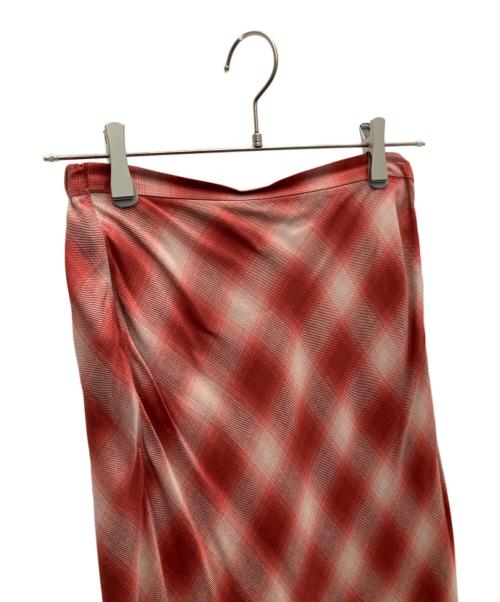 Ron Herman（ロンハーマン）Ron Herman (ロンハーマン) Ombre Checked Skirt レッド サイズ:XSの古着・服飾アイテム