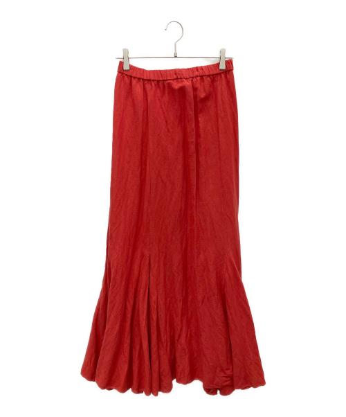 Col Pierrot（コルピエロ）Col Pierrot (コルピエロ) L'appartement (アパルトモン) リネンレーヨンマチスカート レッド サイズ:SIZE38の古着・服飾アイテム