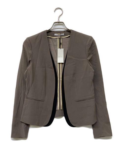 BEIGE（ベイジ）BEIGE (ベイジ) CINDY / ダブルカラージャケット ブラウン サイズ:6 未使用品の古着・服飾アイテム