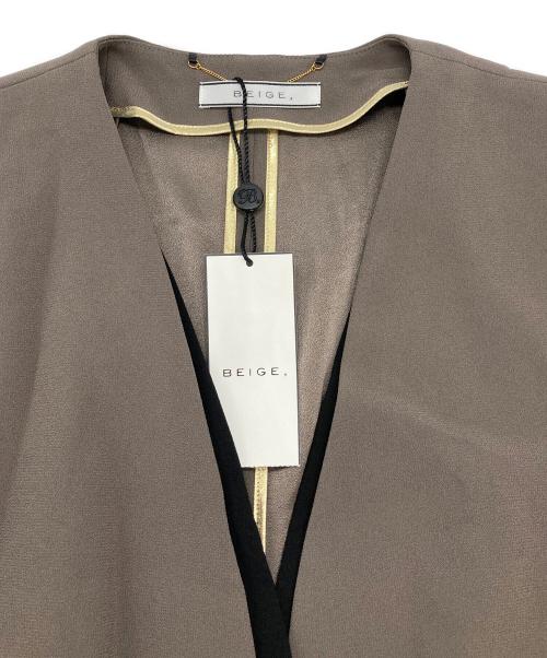 BEIGE（ベイジ）BEIGE (ベイジ) CINDY / ダブルカラージャケット ブラウン サイズ:6 未使用品の古着・服飾アイテム