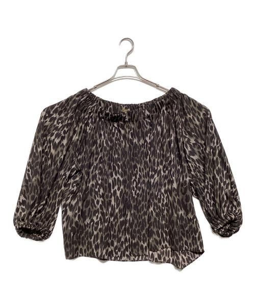 Lisiere（リジェール）Lisiere (リジェール) Leopard Print Blouse カーキ サイズ:-の古着・服飾アイテム