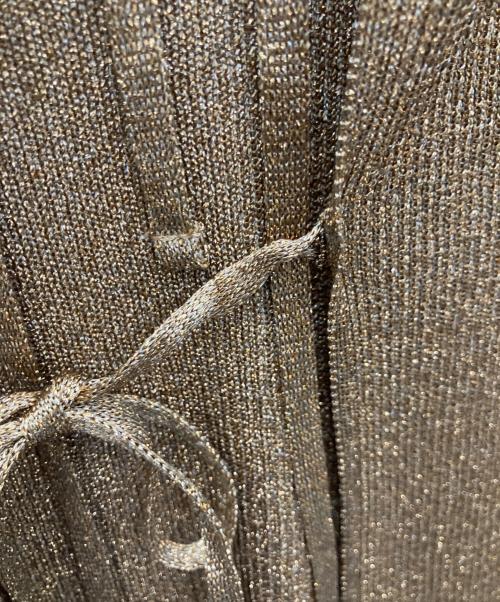 MAISON SPECIAL（メゾンスペシャル）MAISON SPECIAL (メゾンスペシャル) Glitter Turtle Top ブラウン サイズ:SIZE FREE 未使用品の古着・服飾アイテム