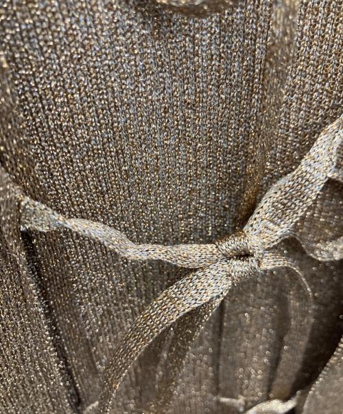 MAISON SPECIAL（メゾンスペシャル）MAISON SPECIAL (メゾンスペシャル) Glitter Turtle Top ブラウン サイズ:SIZE FREE 未使用品の古着・服飾アイテム