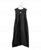 Mochiモチ）の古着「v-neck belt dress(Vネック ベルト ドレス)」｜ブラック