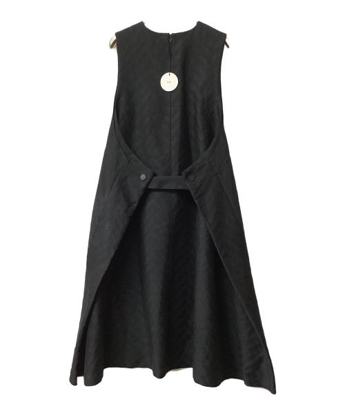 Mochi（モチ）Mochi (モチ) v-neck belt dress(Vネック ベルト ドレス) ブラック サイズ:1の古着・服飾アイテム