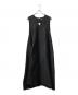 Mochi（モチ）の古着「v-neck belt dress(Vネック ベルト ドレス)」｜ブラック
