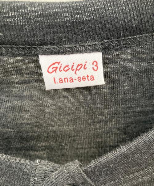 GICIPI（ジチピ）GICIPI (ジチピ) シルクウールブレンドカーディガン ブラック サイズ:3の古着・服飾アイテム