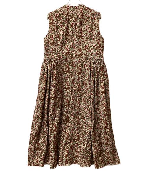 susuri（ススリ）susuri (ススリ) コットン Vネック ショアラインドレス レッド サイズ:1の古着・服飾アイテム