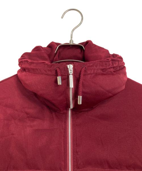 Aquascutum（アクアスキュータム）Aquascutum (アクアスキュータム) スウェードライクショートダウン　ダウンジャケット　アウター レッド サイズ:10（実寸参照）の古着・服飾アイテム