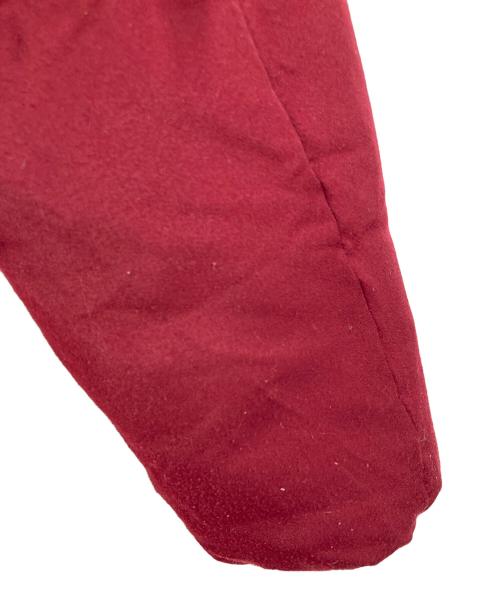 Aquascutum（アクアスキュータム）Aquascutum (アクアスキュータム) スウェードライクショートダウン　ダウンジャケット　アウター レッド サイズ:10（実寸参照）の古着・服飾アイテム