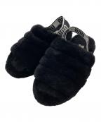 UGGアグ）の古着「フラッフイヤースライドサンダル　1095119」｜ブラック
