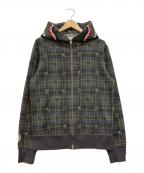 A BATHING APE×UNDEFEATEDア ベイシング エイプ×アンディフィーテッド）の古着「SHARK HOODIE シャークフーディ パーカー」｜グレー