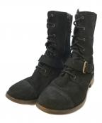 UGGアグ）の古着「スウェードコンバットブーツ」｜ブラック