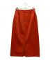 BALLSEY (ボールジィ) ブラッシュドサテン サイドポケットタイトスカート オレンジ サイズ:32：3980円