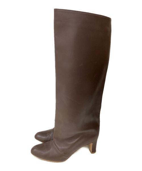 NEBULONIE（ネブローニ）NEBULONIE (ネブローニ) ロングブーツ ブラウン サイズ:36の古着・服飾アイテム