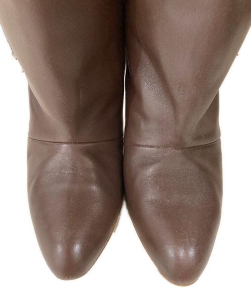 NEBULONIE（ネブローニ）NEBULONIE (ネブローニ) ロングブーツ ブラウン サイズ:36の古着・服飾アイテム