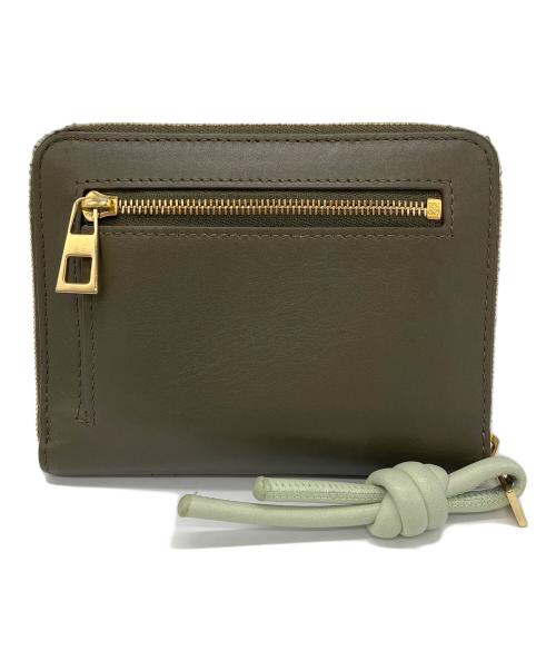 LOEWE（ロエベ）LOEWE (ロエベ) ノットコンパクトジップウォレット オリーブの古着・服飾アイテム