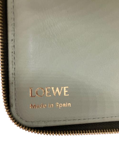 LOEWE（ロエベ）LOEWE (ロエベ) ノットコンパクトジップウォレット オリーブの古着・服飾アイテム