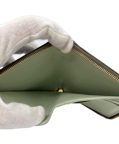 LOEWE（ロエベ）LOEWE (ロエベ) ノットコンパクトジップウォレット オリーブの古着・服飾アイテム