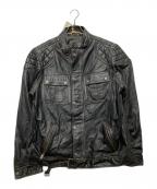 Timberlandティンバーランド）の古着「レザージャケット」｜ブラウン