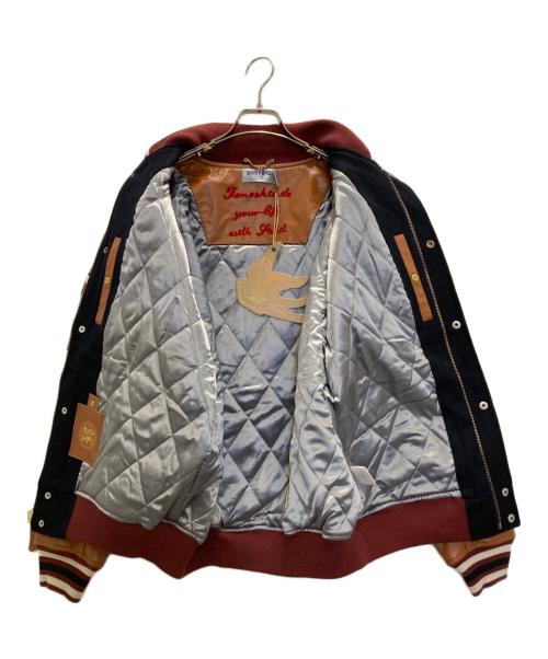 SABIT（サビ）SABIT (サビ) スタジャン ネイビー サイズ:Ⅼの古着・服飾アイテム