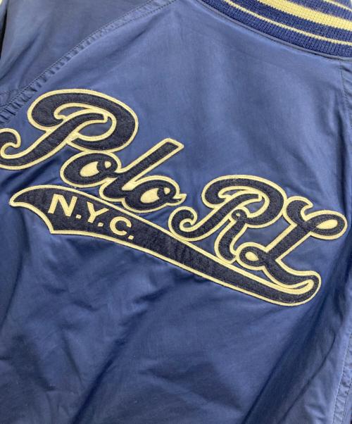 POLO RALPH LAUREN（ポロ・ラルフローレン）POLO RALPH LAUREN (ポロ・ラルフローレン) リバーシブルスタジャン ネイビー サイズ:XLの古着・服飾アイテム