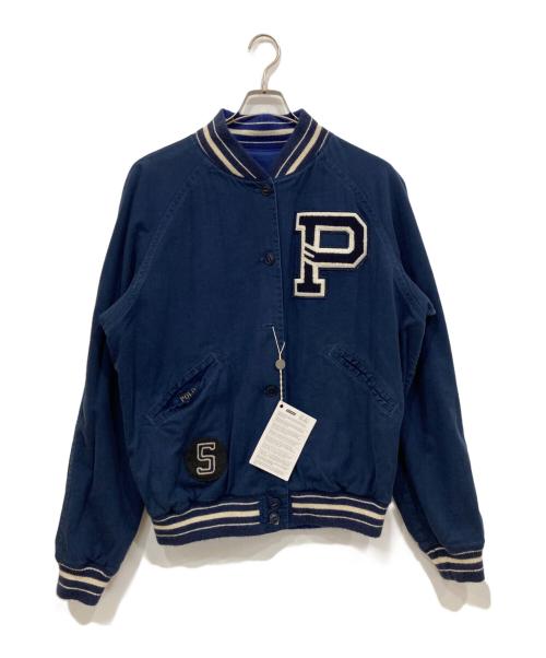 POLO RALPH LAUREN（ポロ・ラルフローレン）POLO RALPH LAUREN (ポロ・ラルフローレン) リバーシブルスタジャン ネイビー サイズ:XLの古着・服飾アイテム