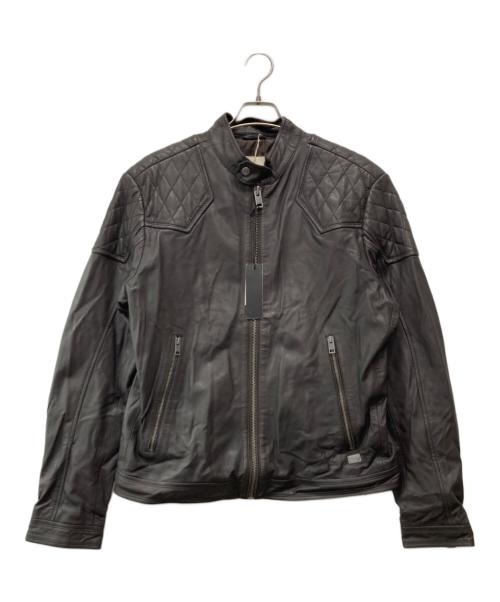 DIESEL（ディーゼル）DIESEL (ディーゼル) ラムレザーシングルライダースジャケット ブラウン サイズ:XXL 未使用品の古着・服飾アイテム