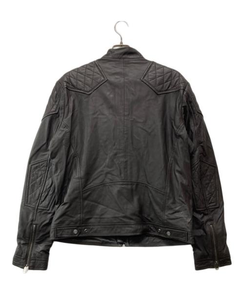 DIESEL（ディーゼル）DIESEL (ディーゼル) ラムレザーシングルライダースジャケット ブラウン サイズ:XXL 未使用品の古着・服飾アイテム