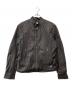 DIESEL（ディーゼル）の古着「ラムレザーシングルライダースジャケット」｜ブラウン
